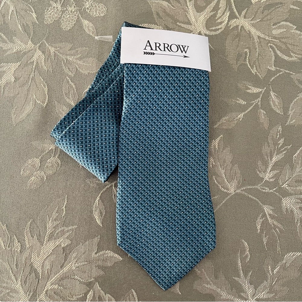 Arrow Tie - Aqua.